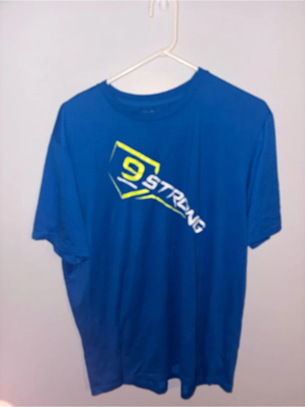 Under Armour Royal Blue Short Sleeve Graphic Tee with Neon Accent